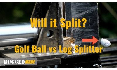 Golf Ball vs Log Splitter: Will It Split?