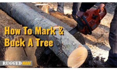 Marking, Bucking, and Splitting Firewood at the Woodyard