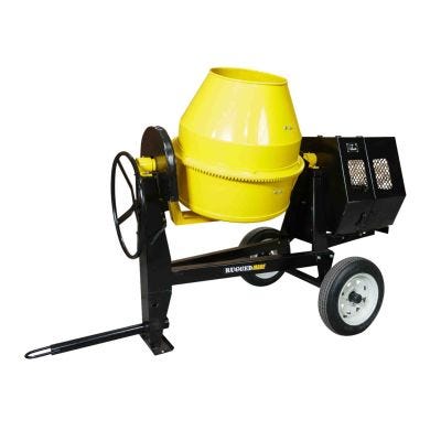 Yellow and Black MX-9 Concrete Mixer