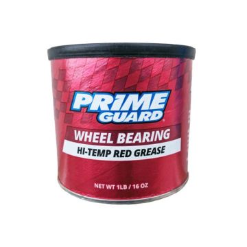 Prime Guard Hi-Temp Red Bearing Grease: 16 oz Tub