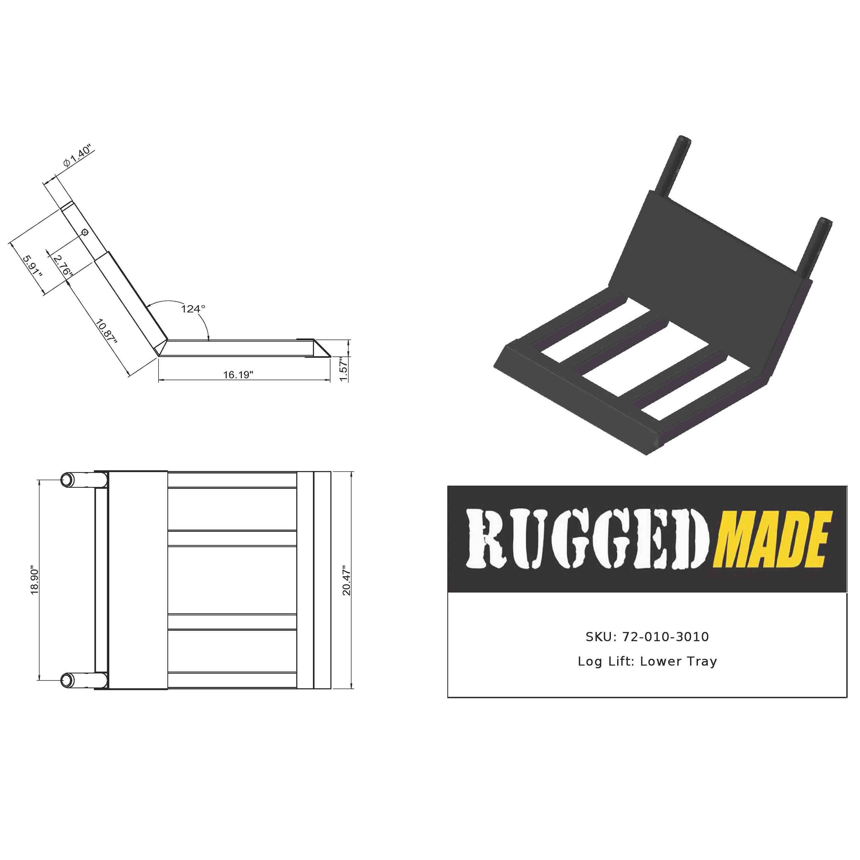 Log Splitter Log Lift Lower Tray Diagram